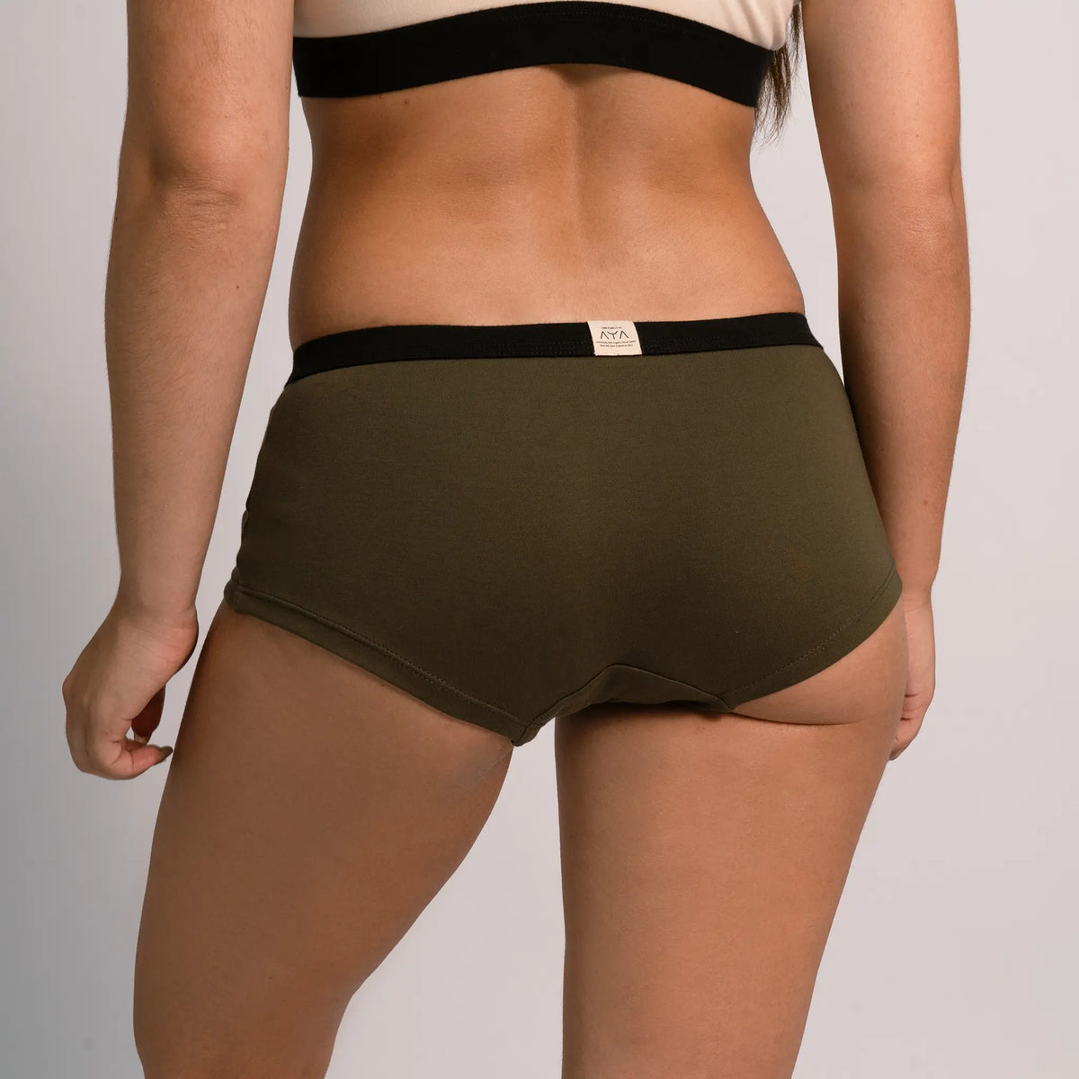 womens natural product panties color green