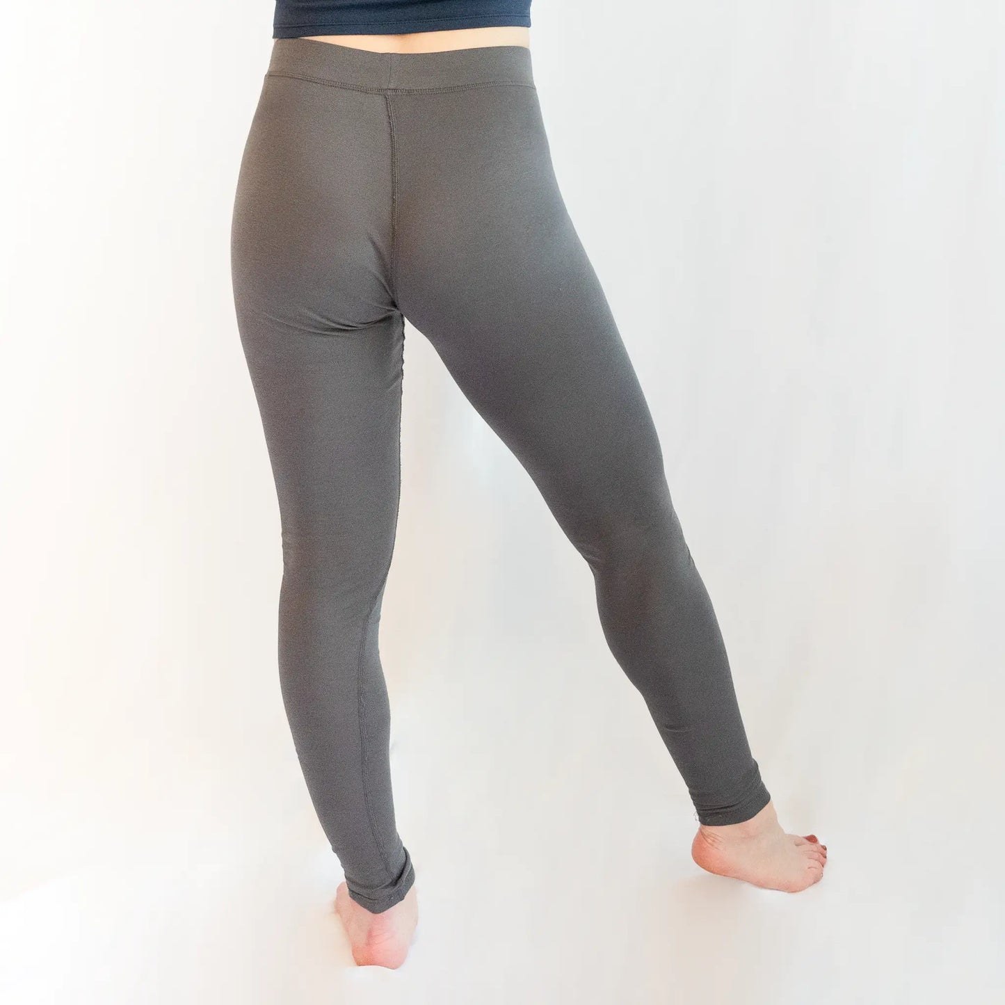 womens no microplastic leggings color gray
