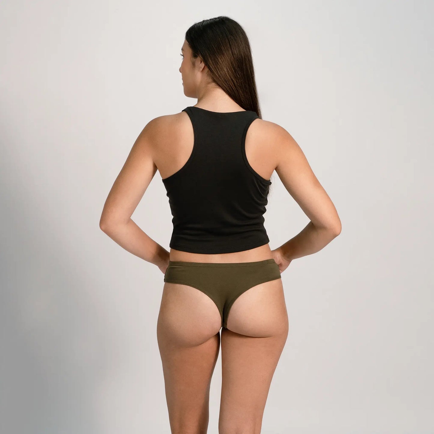 womens non toxic thong color green