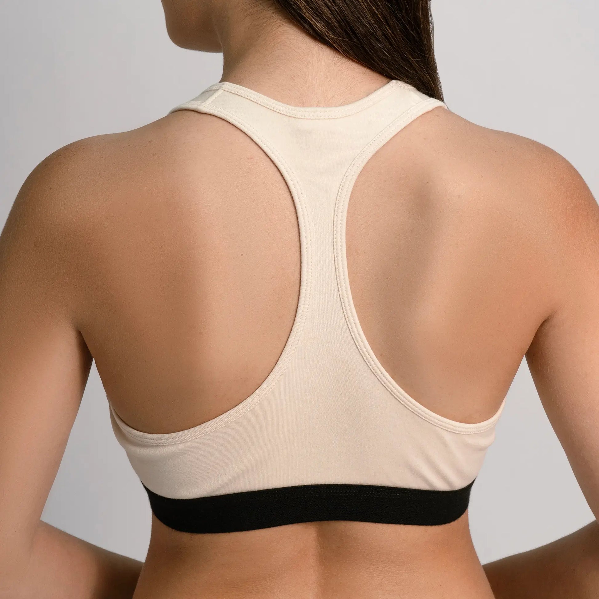 womens organic materials sports bra color undyed