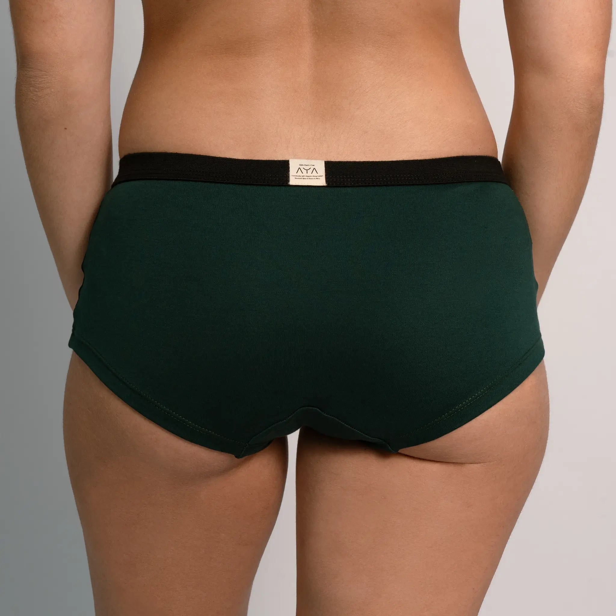 womens silky soft panties color dark teal