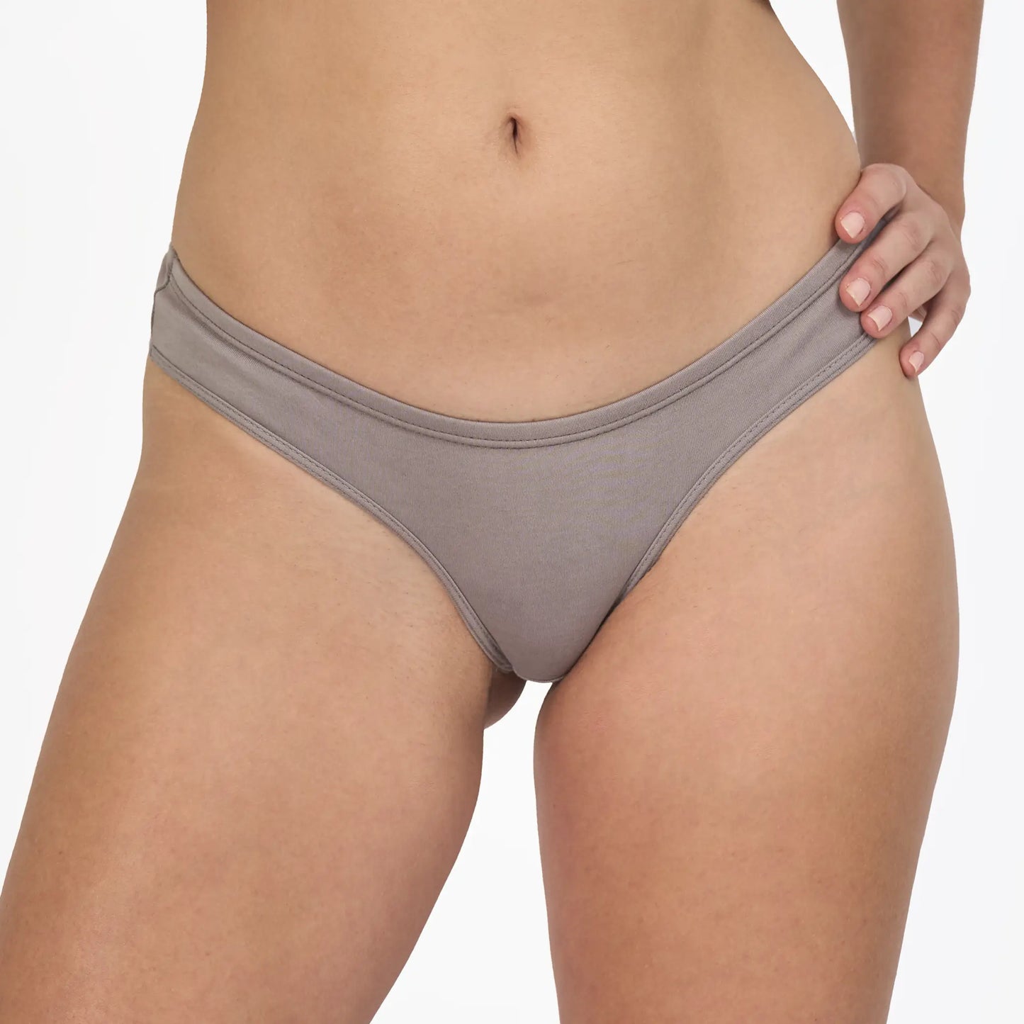 womens silky soft thong color natural gray
