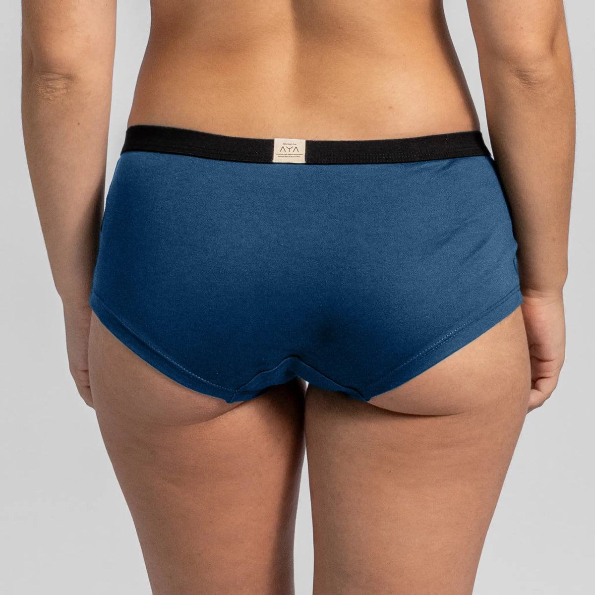 womens smooth pima cotton panties color natural blue