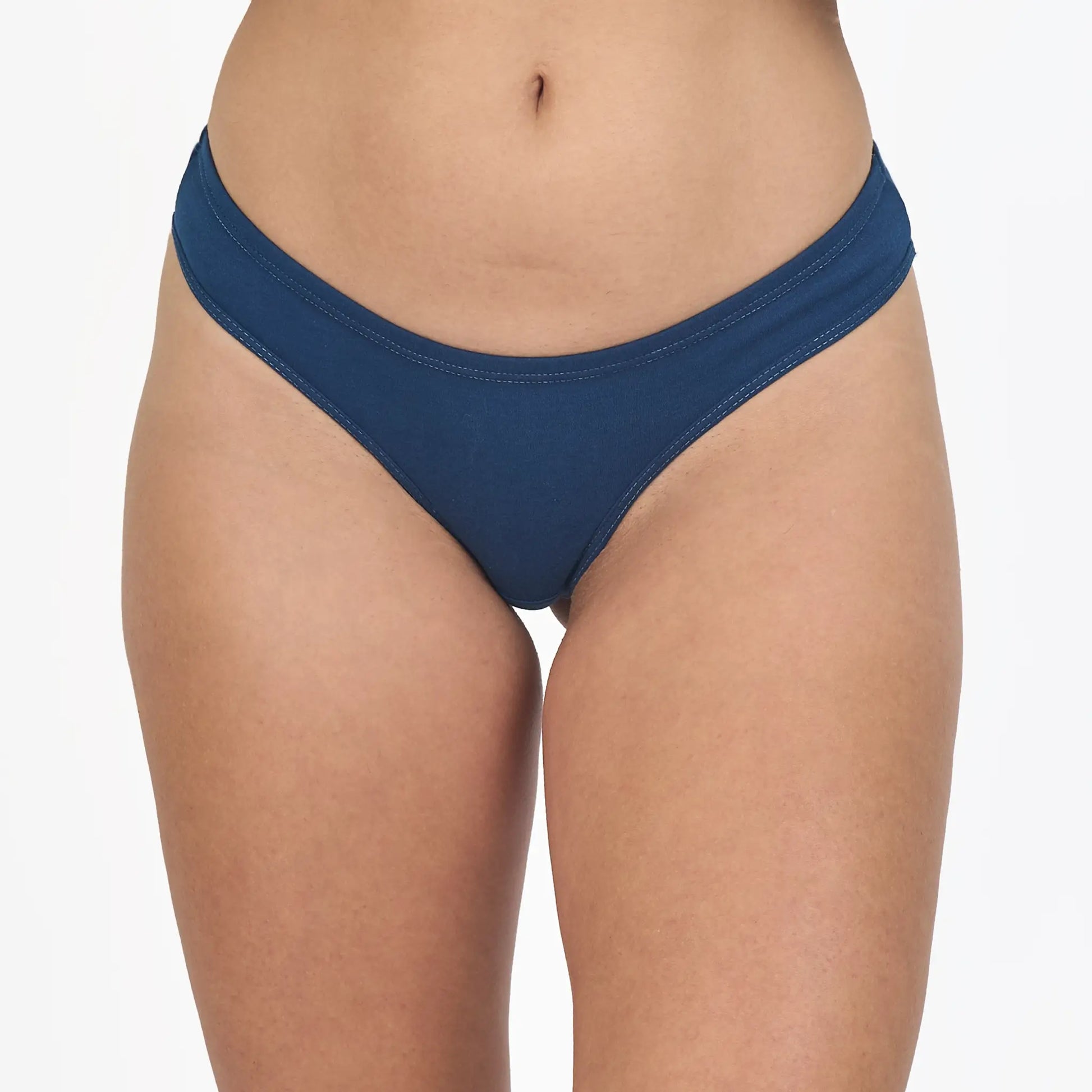 womens versatile design thong color natural blue