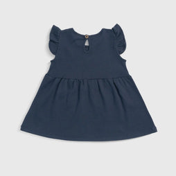 baby girl hypoallergenic dress color navy blue