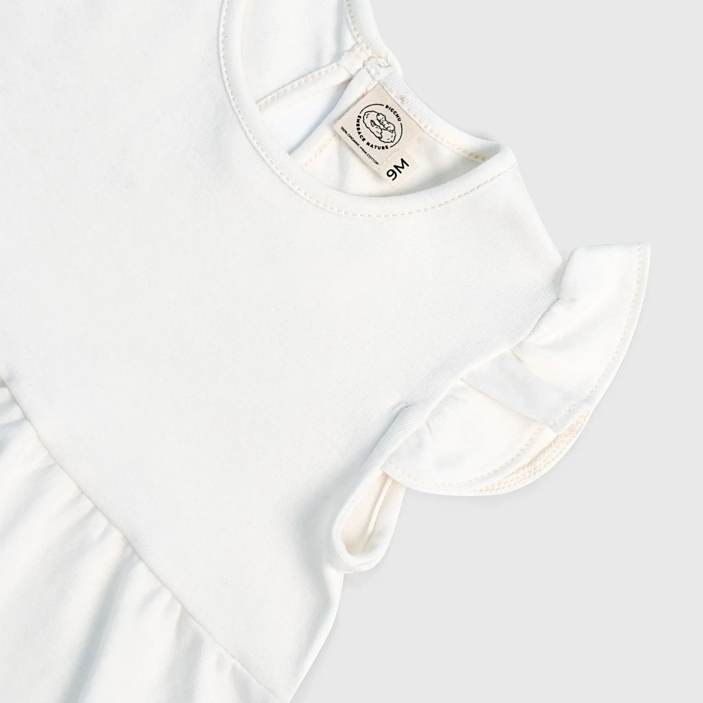 baby girl sustainable dress color Undyed