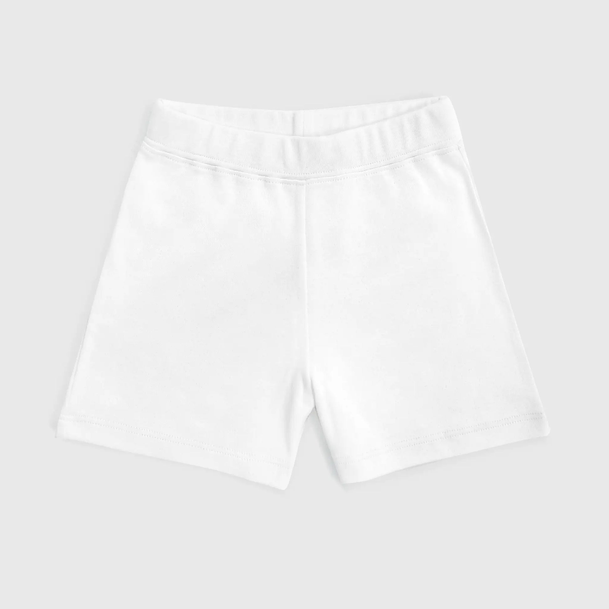 babys 100 cotton shorts color white