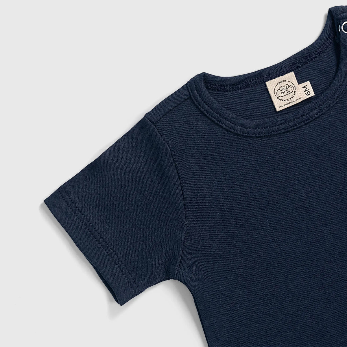babys miscroplastic free tee color navy blue