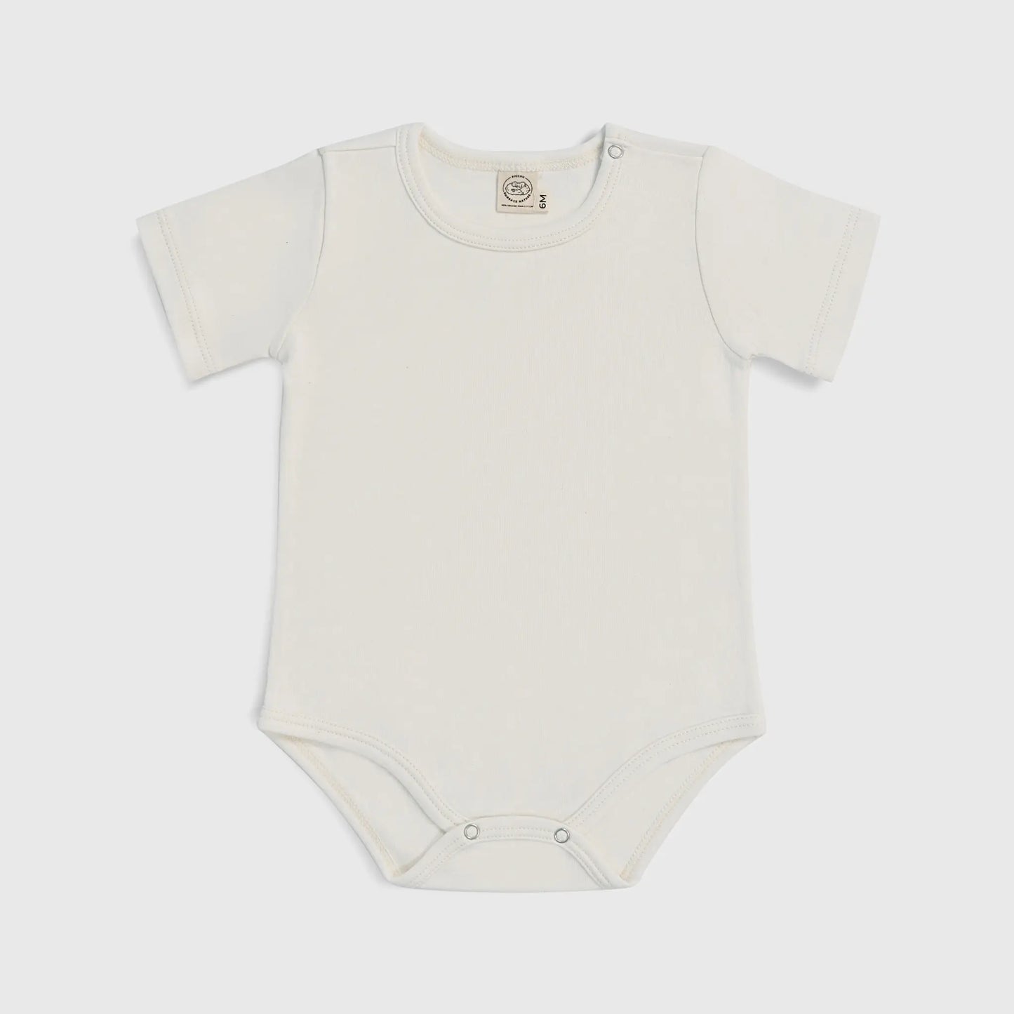 babys natural dye short sleeve bodysuit color Undyed