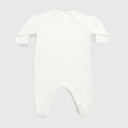 babys sustainable footie pajamas color Undyed