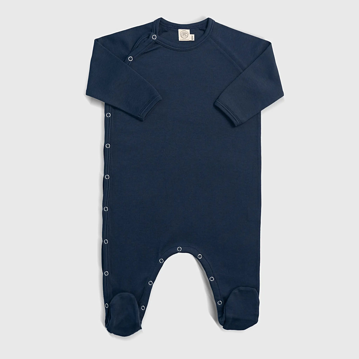 babys versatile design footie pajamas color navy blue