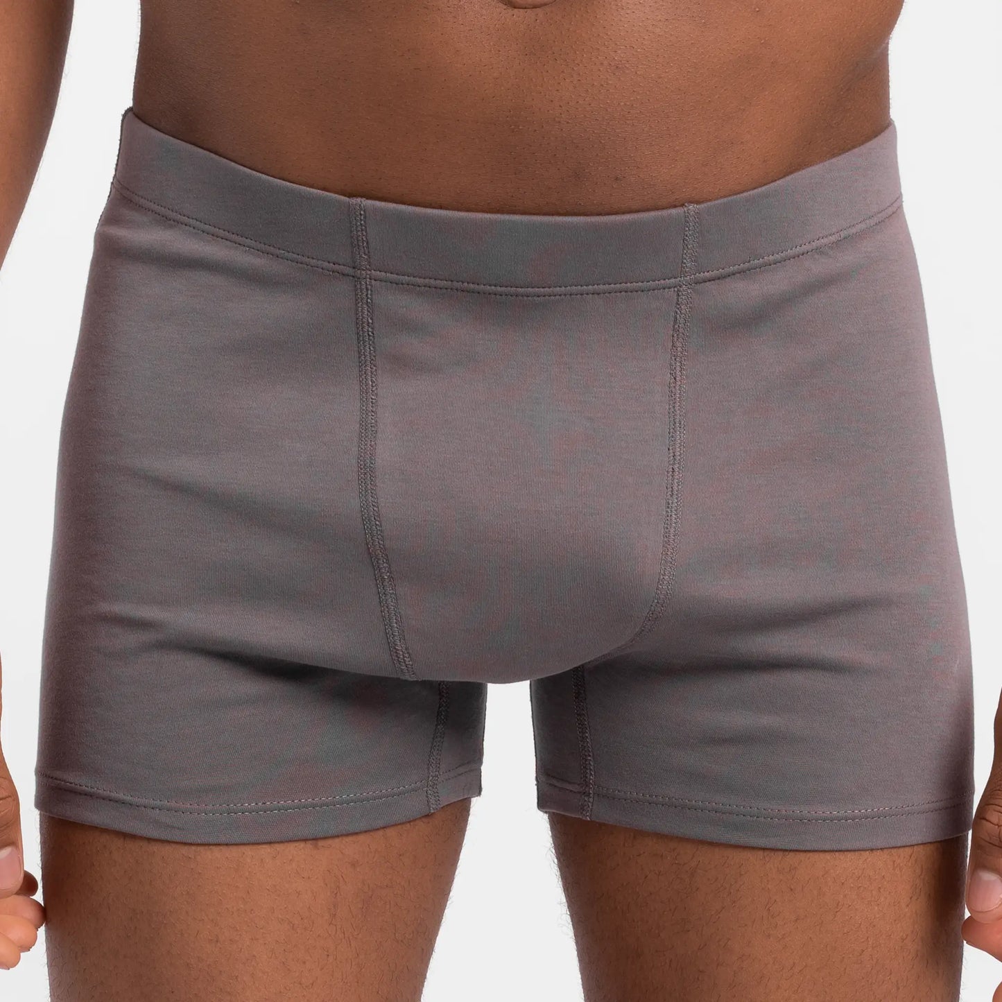 mens comfortable fit boxer briefs color natural gray