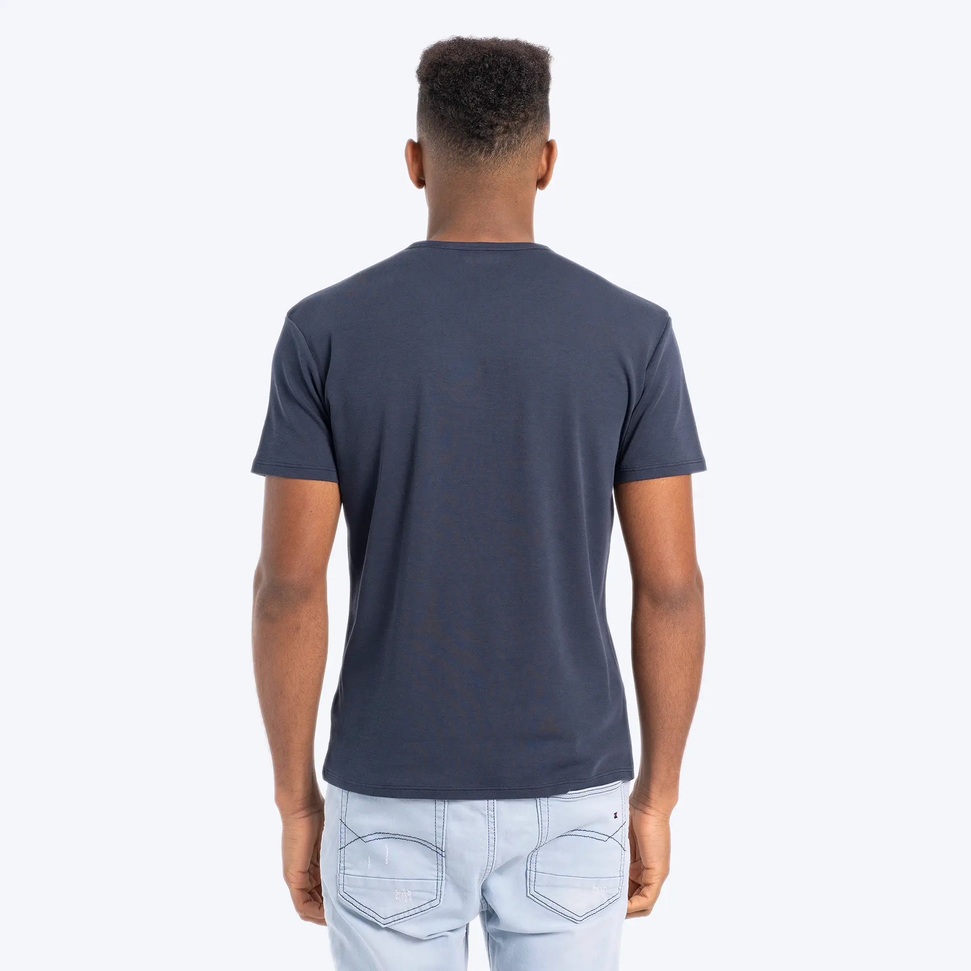 Men's Organic Pima Cotton T-Shirt color Navy Blue