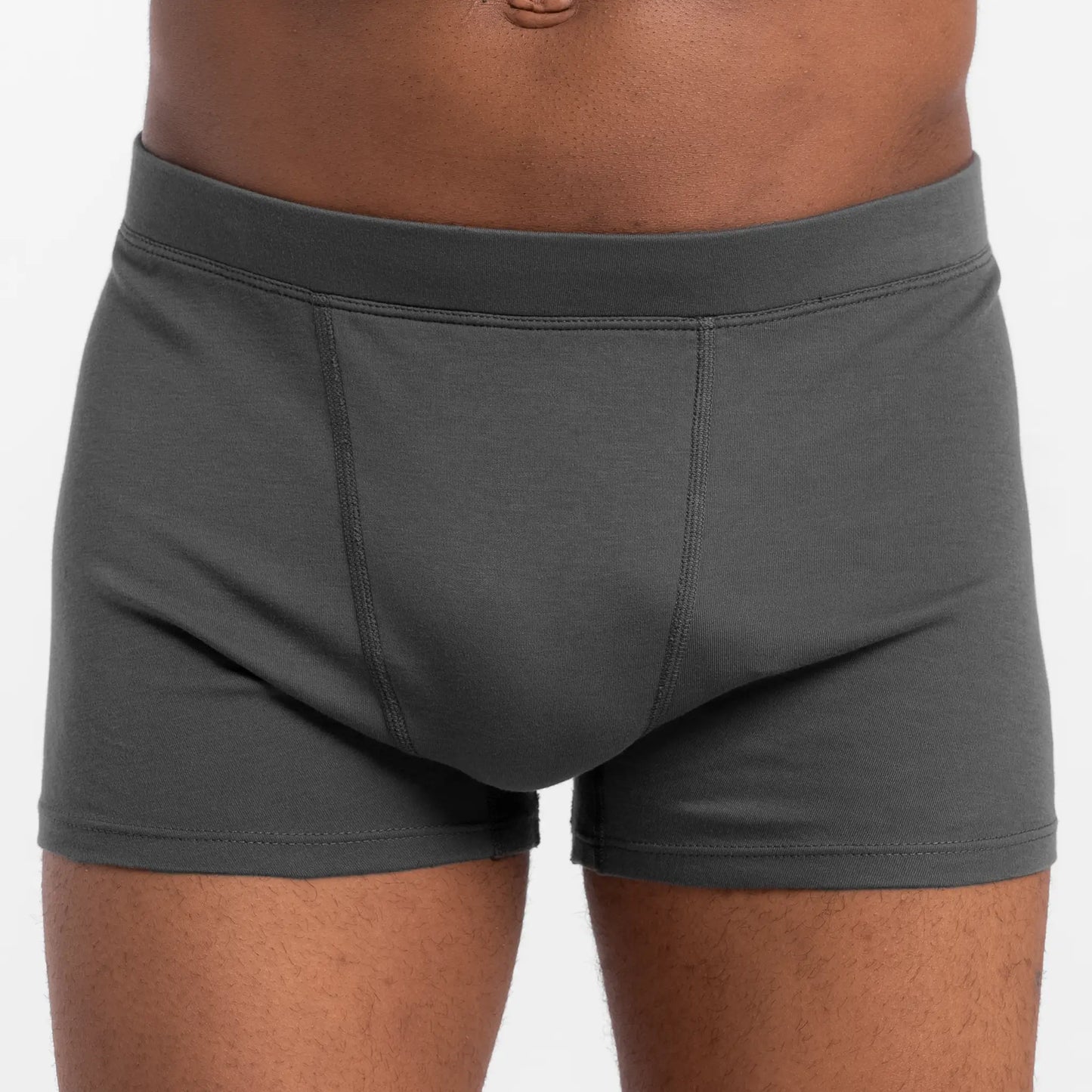 Men's Organic Pima Cotton Boxer Briefs color Gray