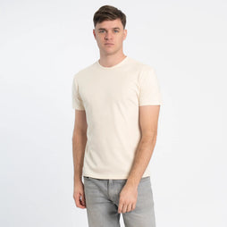 natural mens silky soft tshirt crew neck color Undyed
