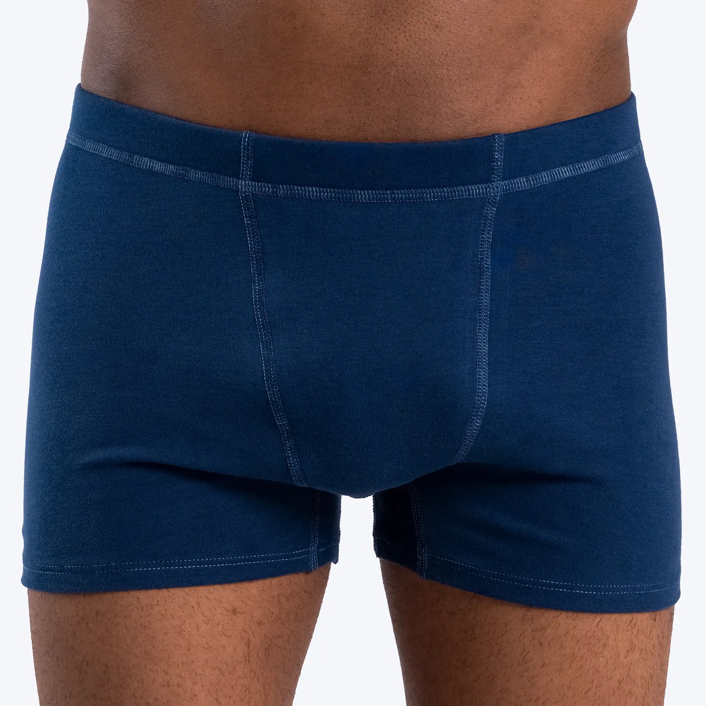 mens sustainable tee boxer briefs color natural blue