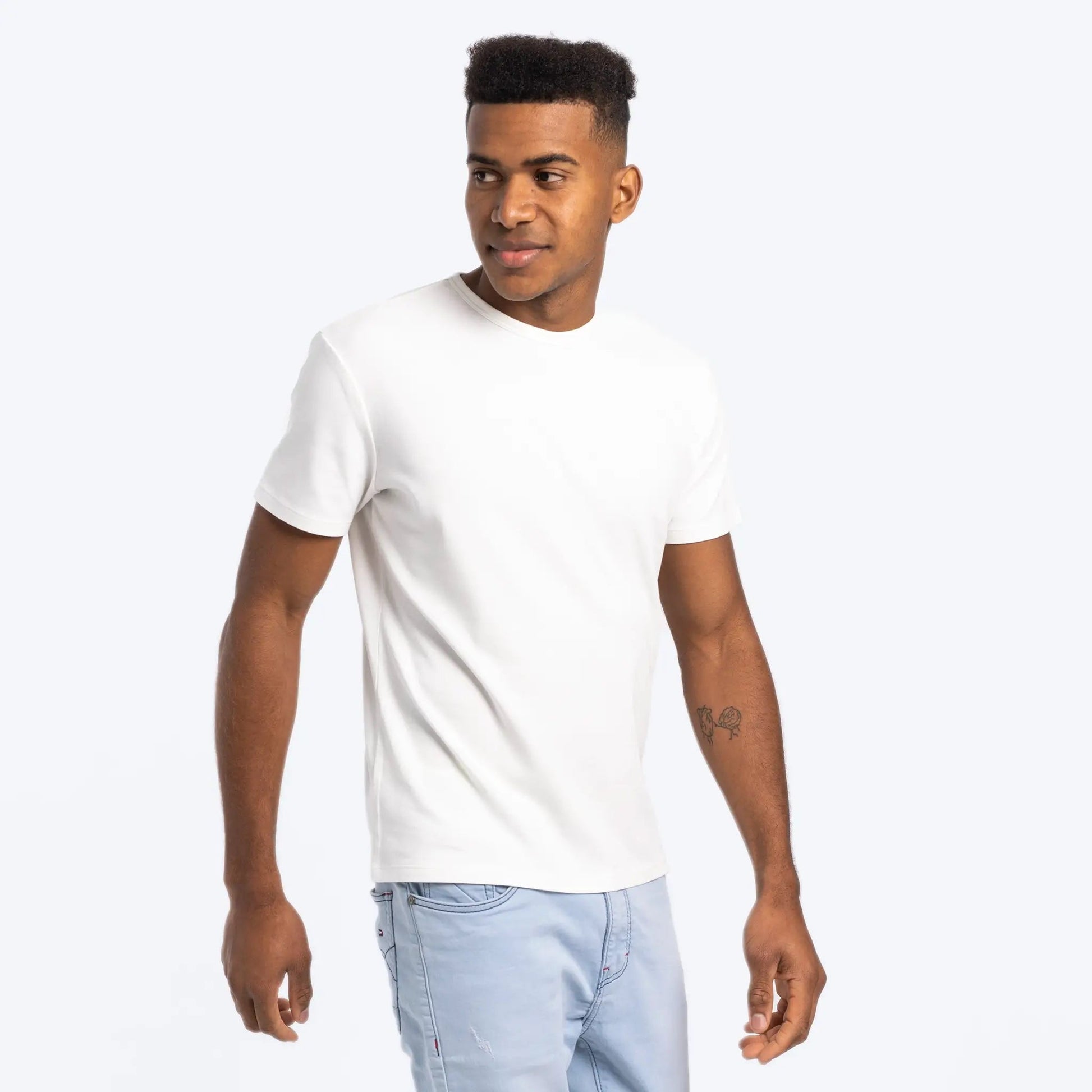 Men's Organic Pima Cotton T-Shirt color White