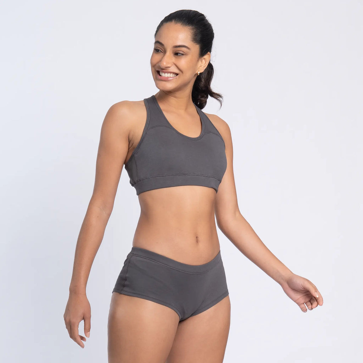 womens ecological panties color gray