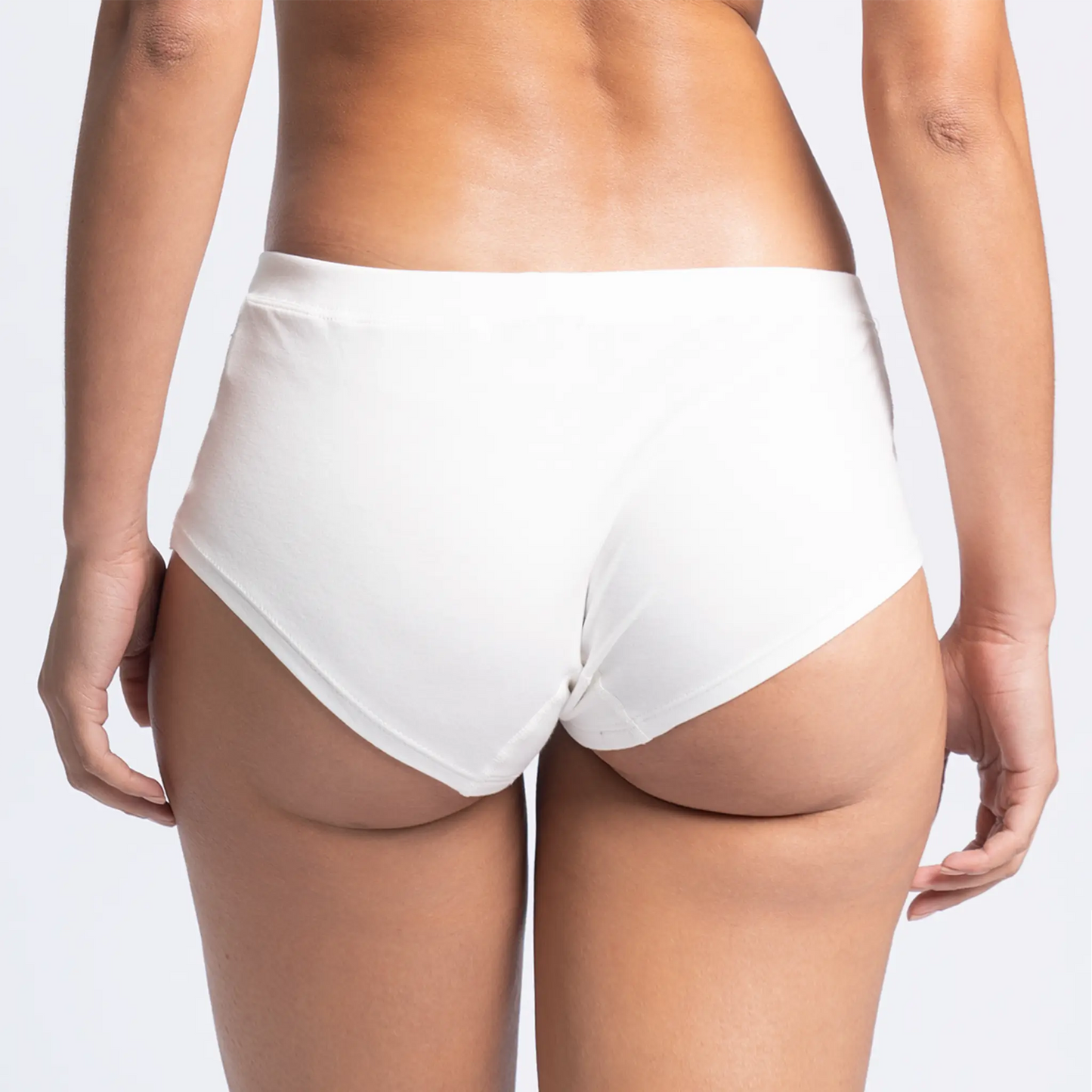 Women's Organic Pima Cotton Bikini Briefs color White
