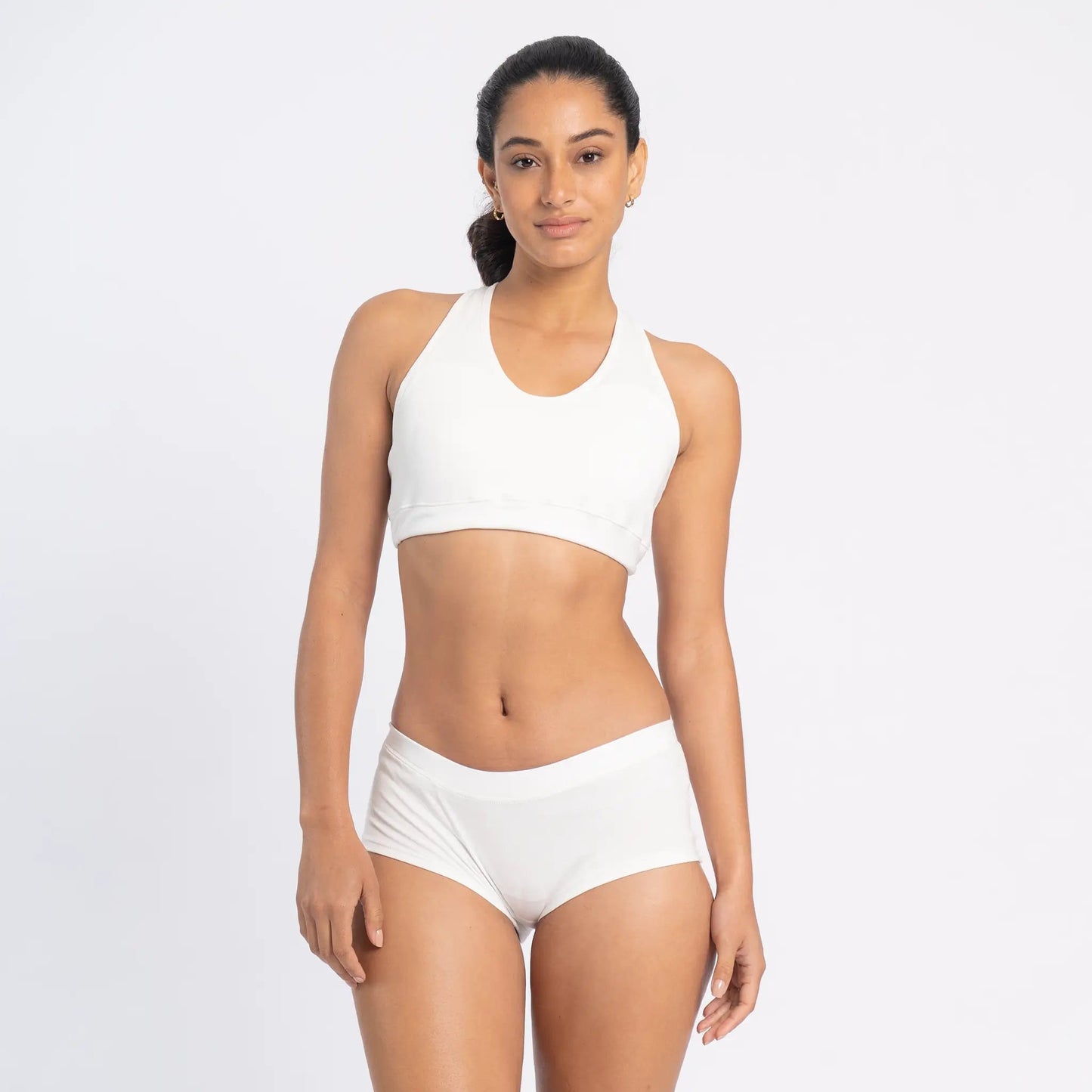 Women's Organic Pima Cotton Bikini Briefs color White